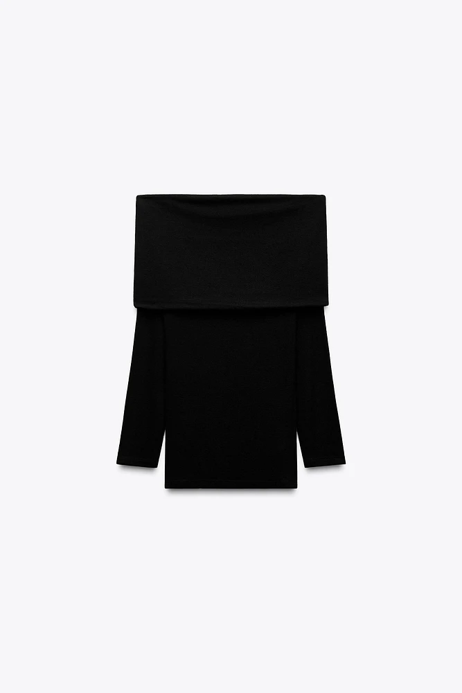 DRAPED OFF-THE-SHOULDER TOP