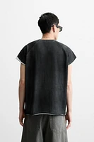WASHED KNIT T-SHIRT