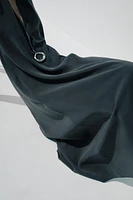 HALTER TIE MIDI DRESS