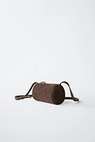 SUEDE BOWLING BAG