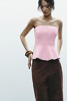 PEPLUM TUBE TOP