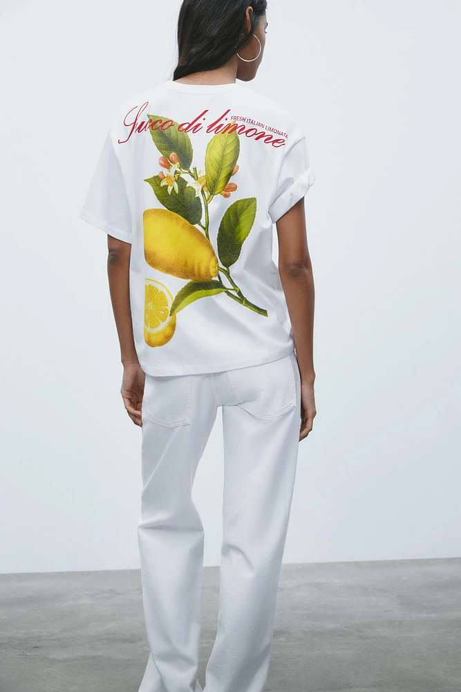 PANCRACE BESSA LEMON PRINTED T-SHIRT