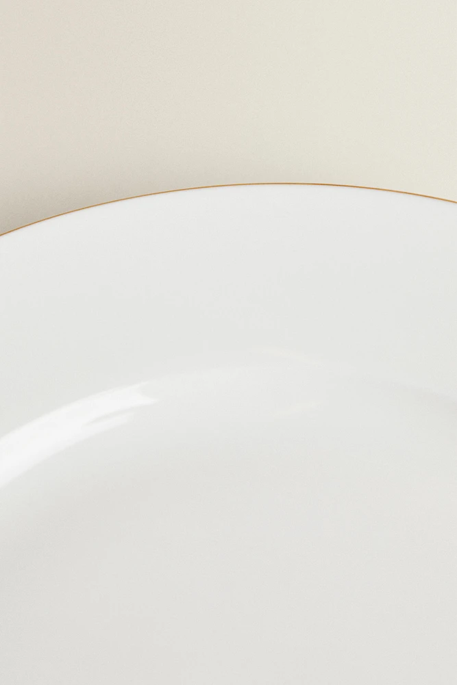 RIMMED BONE CHINA SIDE PLATE