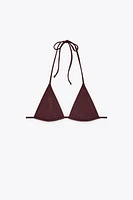 HAUT DE BIKINI TRIANGLE STRASS