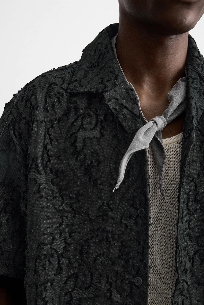 GEOMETRIC JACQUARD SHIRT