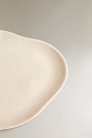 ASSIETTE PLATE GRÈS IRRÉGULIER