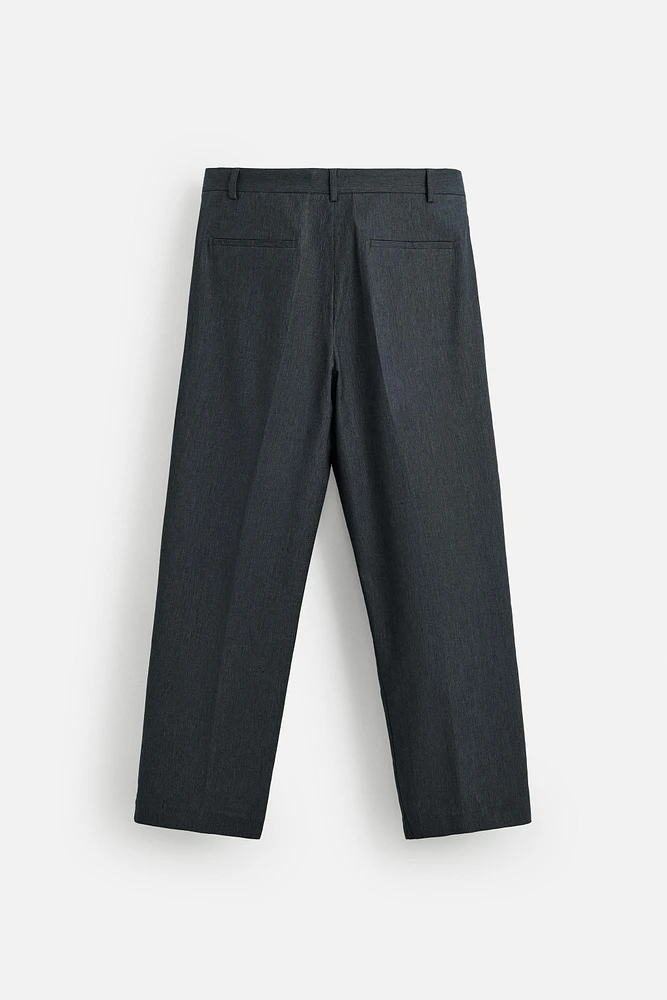 PLEATED REGULAR FIT PANTS