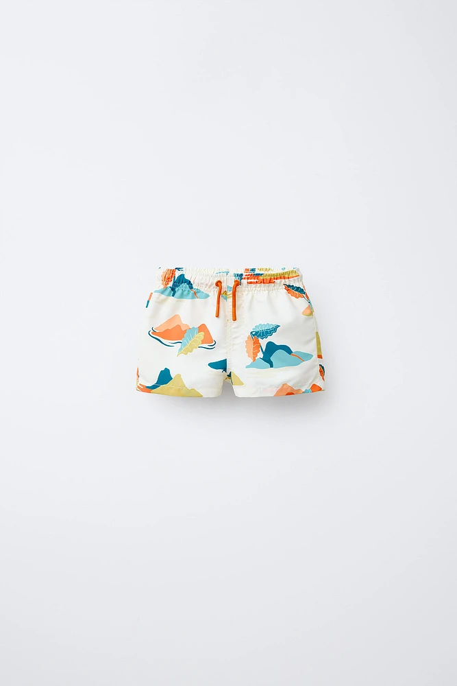 2-6 ANS/ BERMUDA DE BAIN STANDARD À IMPRIMÉ