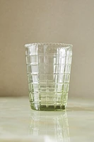 RAISED DESIGN GLASS TUMBLER