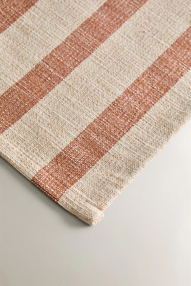 SET DE TABLE JUTE RAYURES (LOT 2)