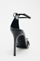 HIGH HEELED BUCKLE SANDALS