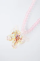 BUTTERFLY BEAD NECKLACE