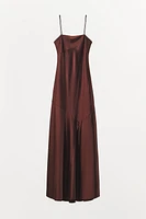 SATIN STRAP DRESS