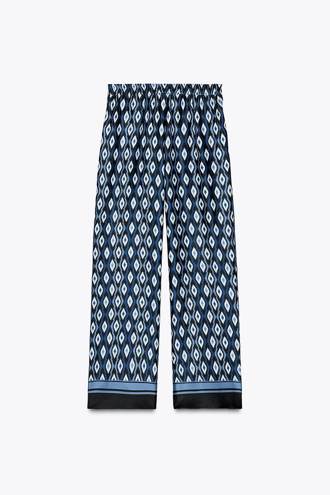 GEOMETRIC PRINT PANTS