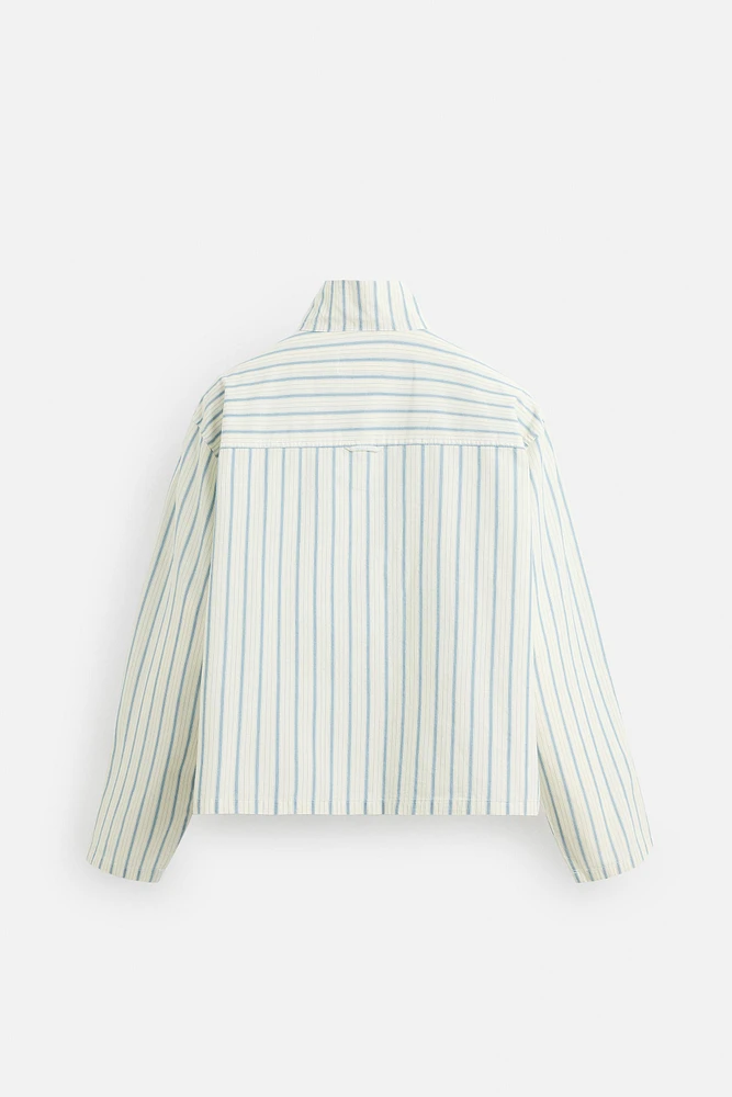 CHEMISE BOXY FIT À RAYURES