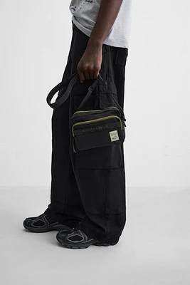CONTRAST TECHNICAL CROSSBODY BAG