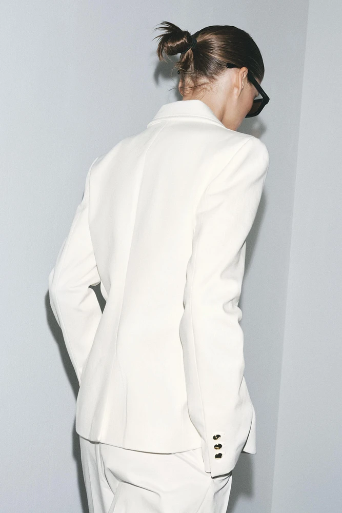 ZW COLLECTION BUTTONED DENIM BLAZER