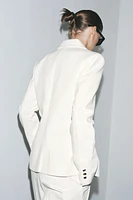 ZW COLLECTION BUTTONED DENIM BLAZER