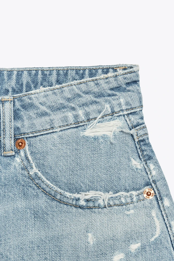 SHORT MINI EN JEAN TRF TAILLE NORMALE