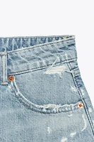 SHORT MINI EN JEAN TRF TAILLE NORMALE