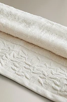 SERVIETTE DE BAIN BANDE APPLIQUÉE FLORALE