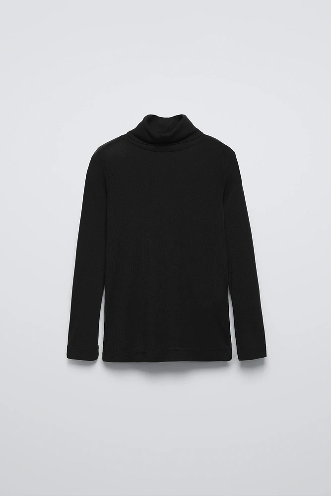 WOOL BLEND TURTLENECK SHIRT