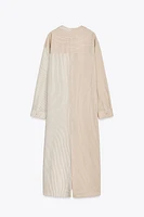 STRIPED SHIRT DRESS ZW COLLECTION