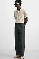 STRAIGHT FIT COTTON-HEMP JEANS