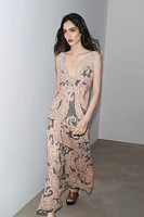 ZW COLLECTION PRINTED SLIP DRESS