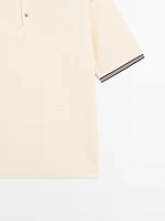 100% cotton knit polo shirt