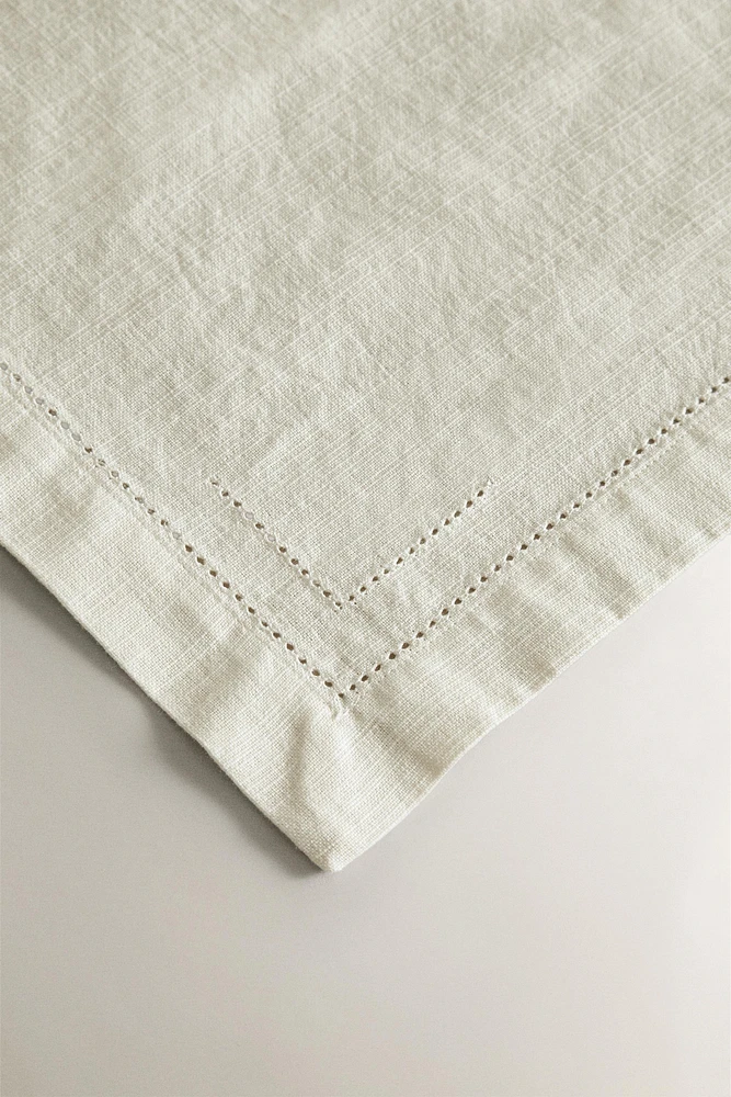 SERVIETTE DE TABLE COTON JOUR ÉCHELLE (LOT 2)