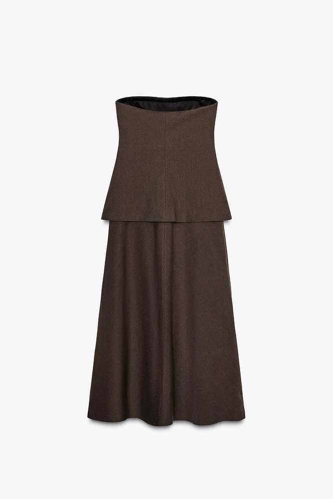 ZW COLLECTION STRAPLESS DRESS