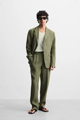 100% LINEN SUIT PANTS