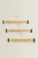 CINTRE PINCES BOIS (LOT DE 3)
