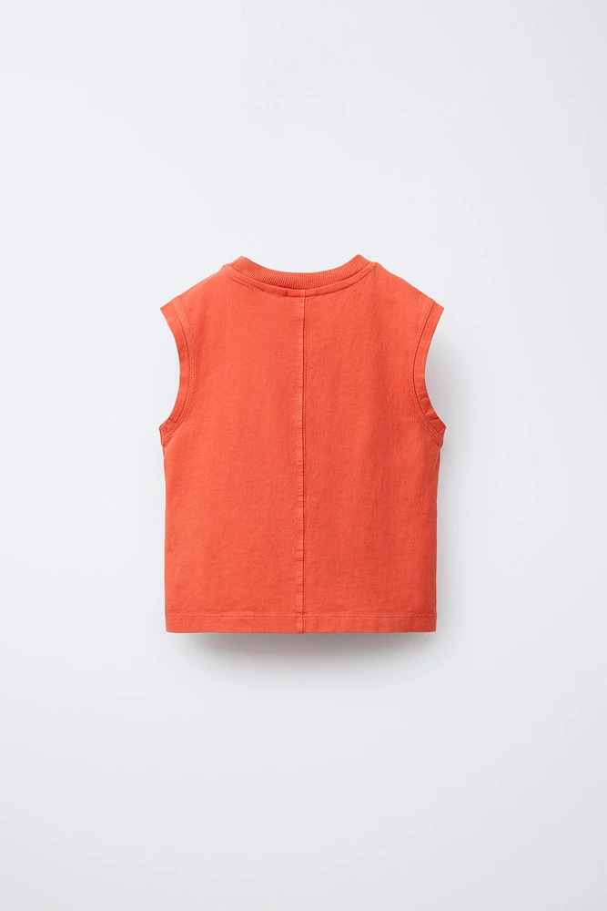 T-SHIRT TEINT EN PIÈCE LOGO