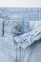 RIPPED DENIM SHORTS