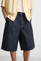 BERMUDA EN DENIM COUPE LARGE