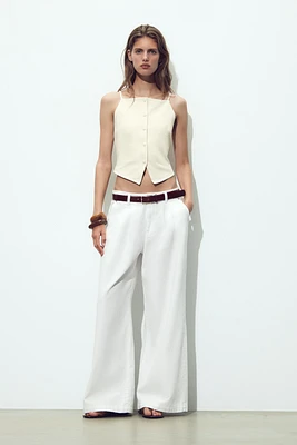 BUTTONED VEST TOP