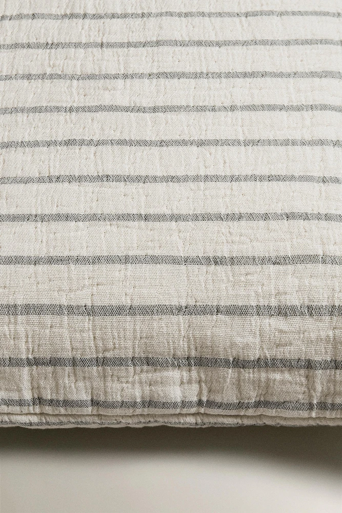 HOUSSE DE COUSSIN ENFANT GAZE RAYURES