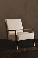 FAUTEUIL BOIS FRÊNE LIN