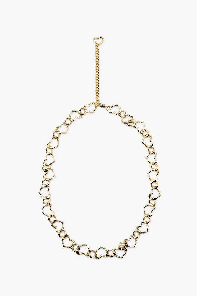CEINTURE CHAÎNE CŒURS