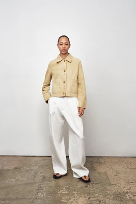 ZW COLLECTION LIMITED EDITION 100% SUEDE JACKET