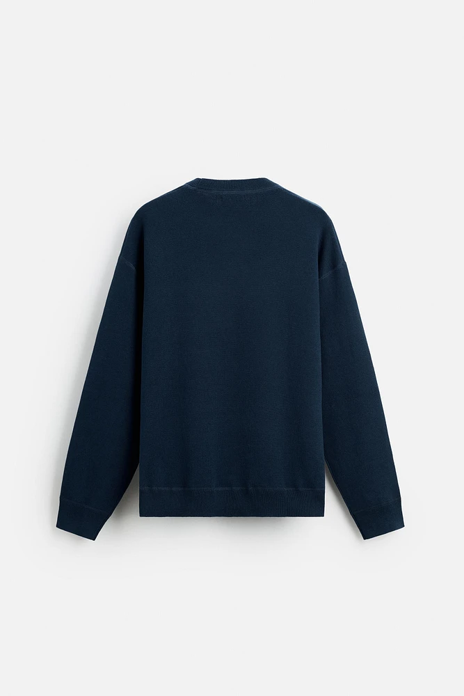 COTTON BLEND SWEATER