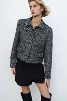 TEXTURED SEQUIN JACKET