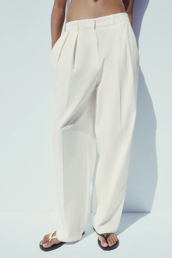 MULTI-PLEAT PANTS