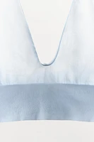 HALTER BRA WITH POLYAMIDE
