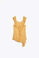 LACE RUFFLE TOP