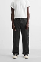 STRAIGHT LEG UTILITY JEANS