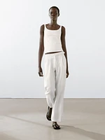 Cotton blend tank top