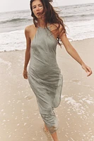 ROBE MIDI HALTER BRILLANTS
